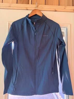 Aubrion Women's Long Sleeve Equestrian Zip Jacket - Blue